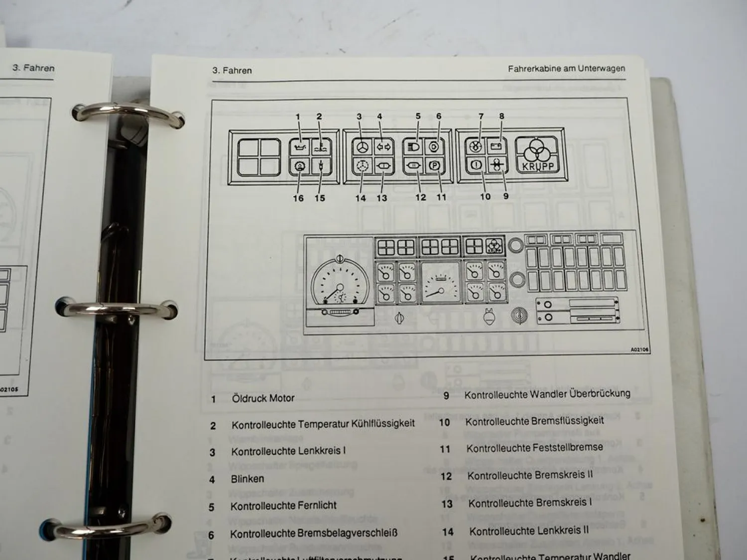 Krupp KMK 2025 Mobilkran Betriebsanleitung Bedienung Wartung Schaltplan 1992