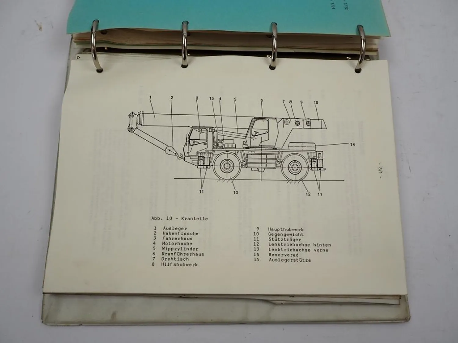 Krupp KMK 2025 Mobilkran Betriebsanleitung Bedienung Wartung Schaltplan ca. 1986