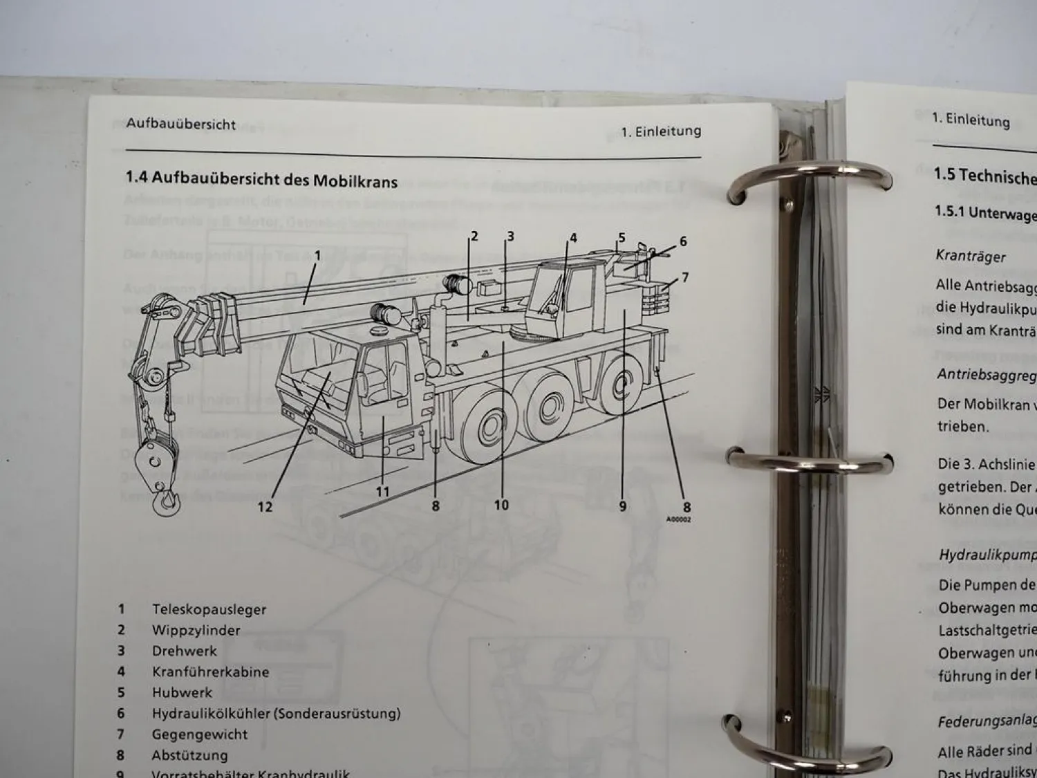 Krupp KMK 3040 Mobilkran Betriebsanleitung Bedienung Wartung Schaltplan 1989
