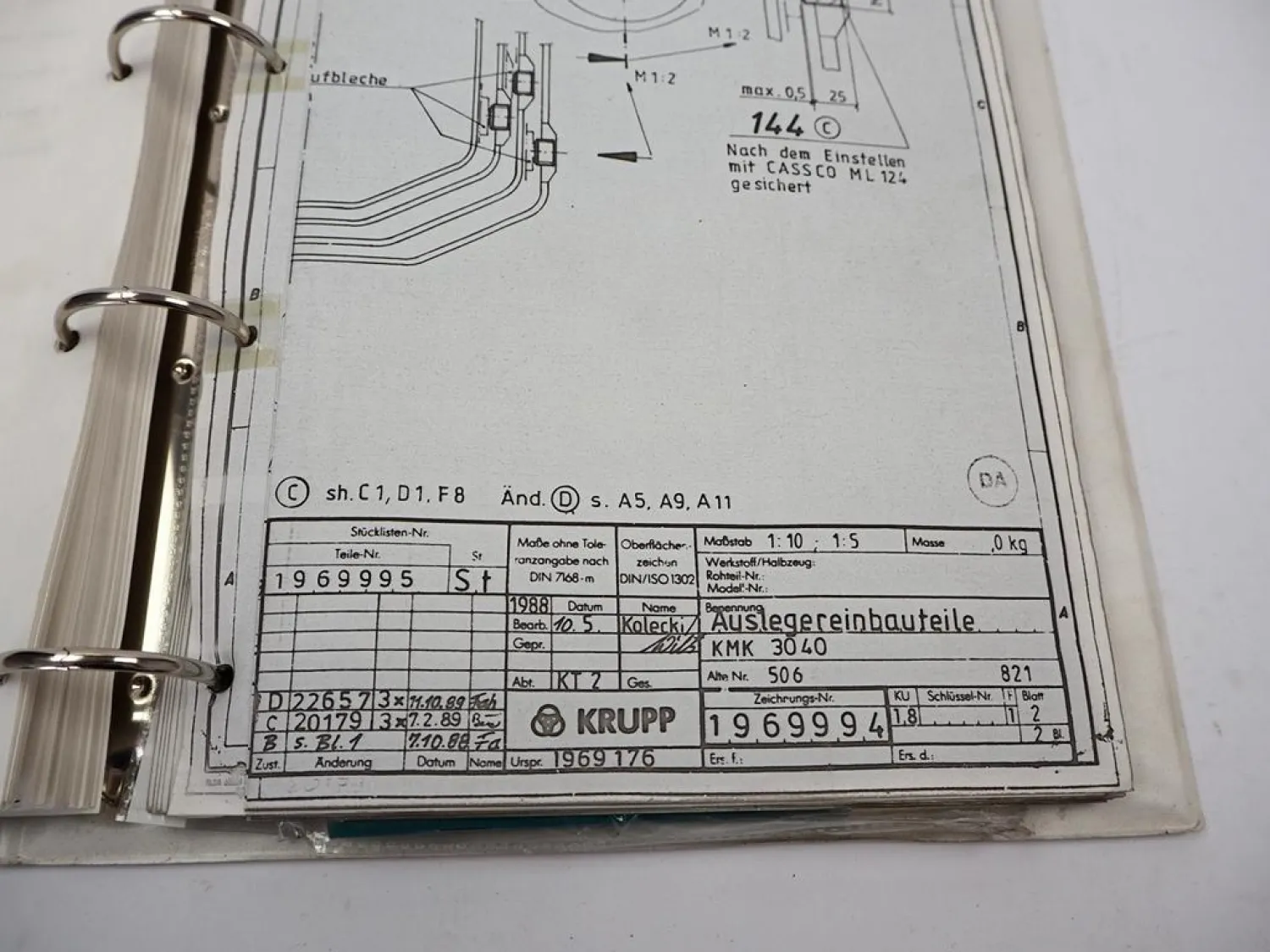 Krupp KMK 3040 Mobilkran Betriebsanleitung Bedienung Wartung Schaltplan 1989