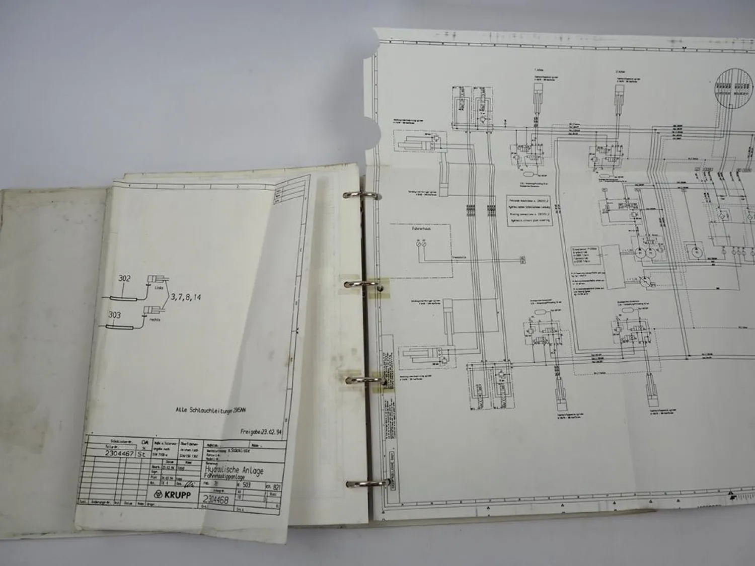Krupp KMK 3050 Mobilkran Betriebsanleitung Bedienungsanleitung Schaltplan 1994