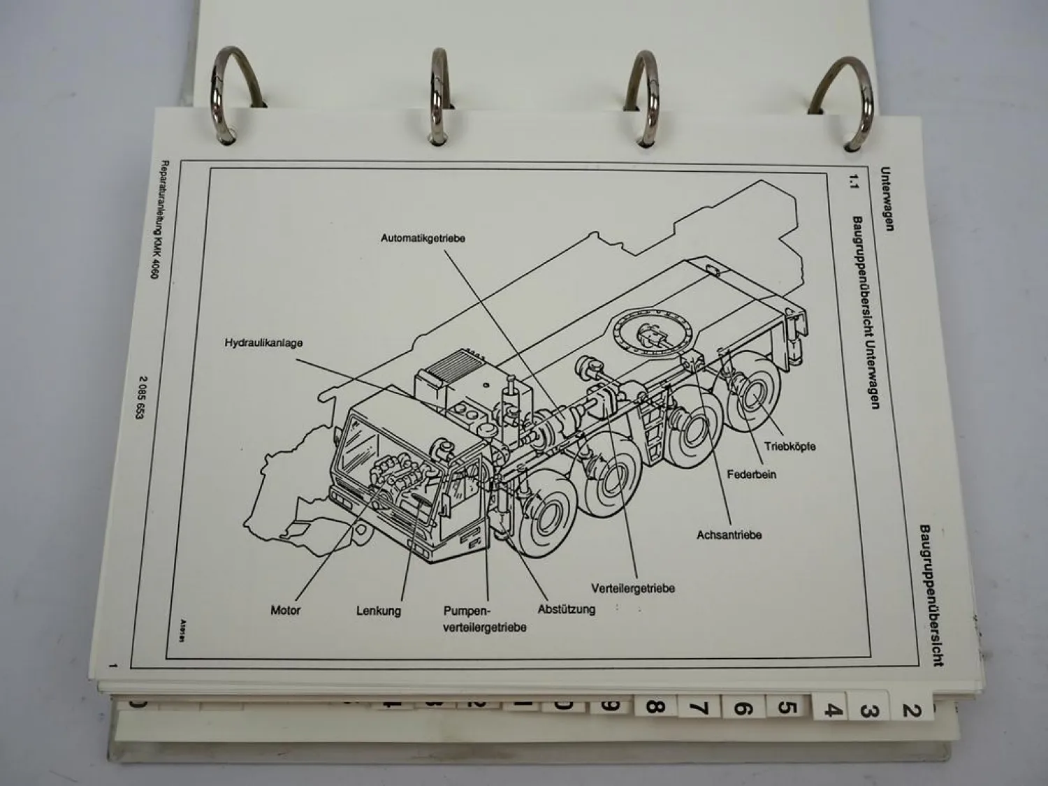 Krupp KMK 4060 Mobilkran Werkstatthandbuch Reparaturanleitung Wartung 1991