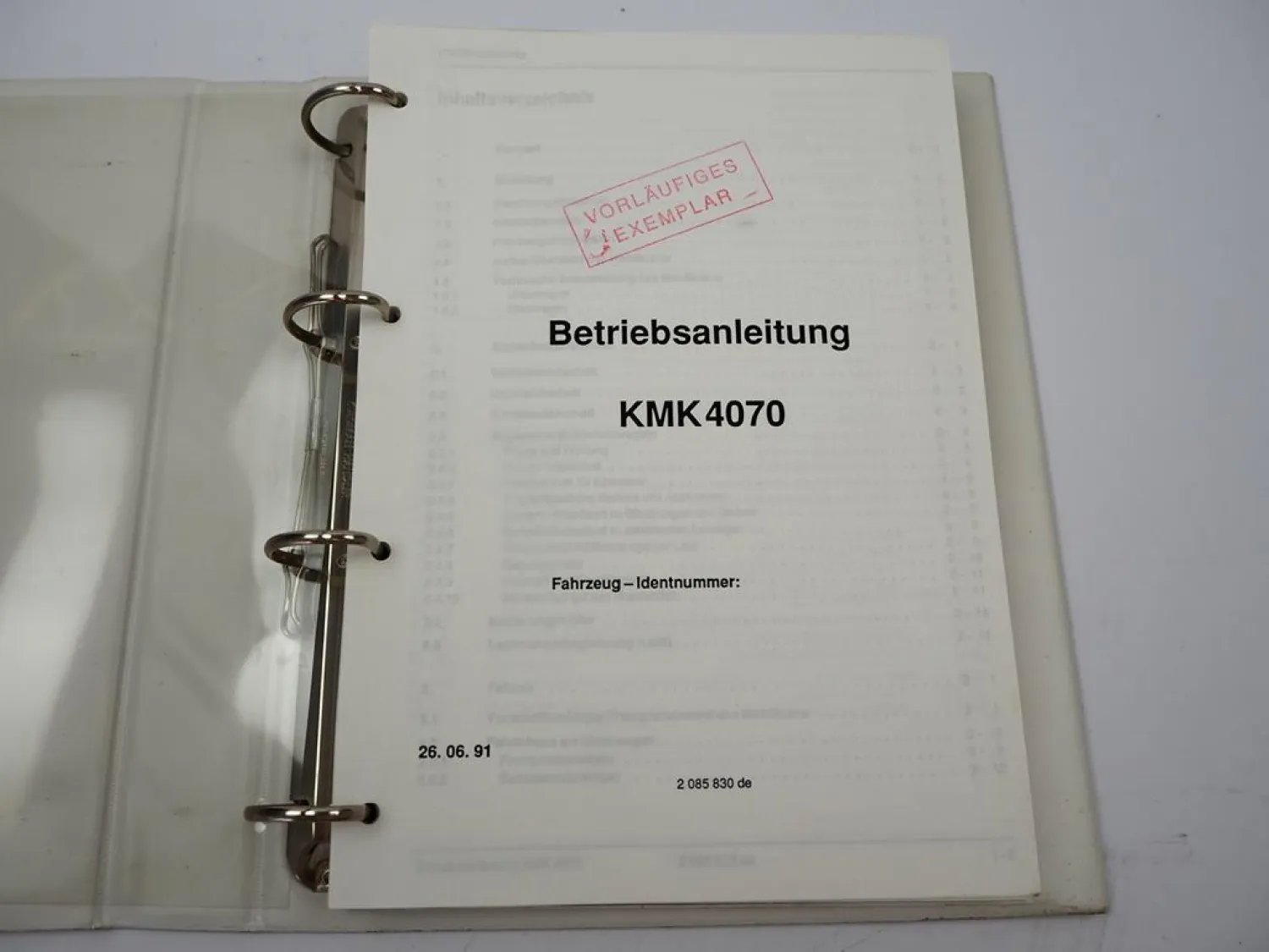 Krupp KMK 4070 Mobilkran Betriebsanleitung Bedienung Wartung Schaltplan 06/1991
