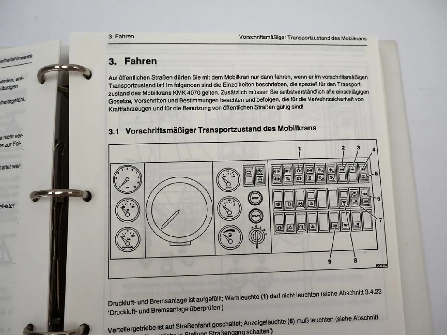 Krupp KMK 4070 Mobilkran Betriebsanleitung Bedienung Wartung Schaltplan 08/1991