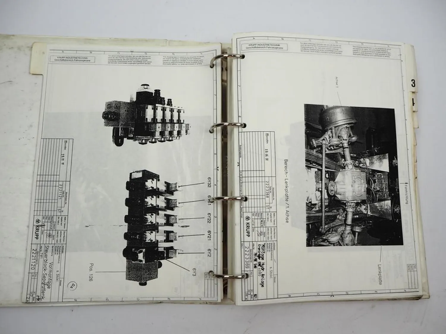 Krupp KMK 4080 Mobilkran Schulungshandbuch Service Training Schaltplan 1992