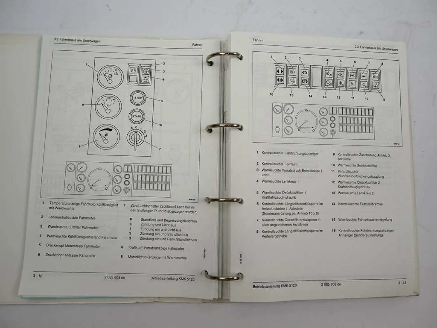 Krupp KMK 5120 Mobilkran Betriebsanleitung Bedienungsanleitung Schaltplan 1993