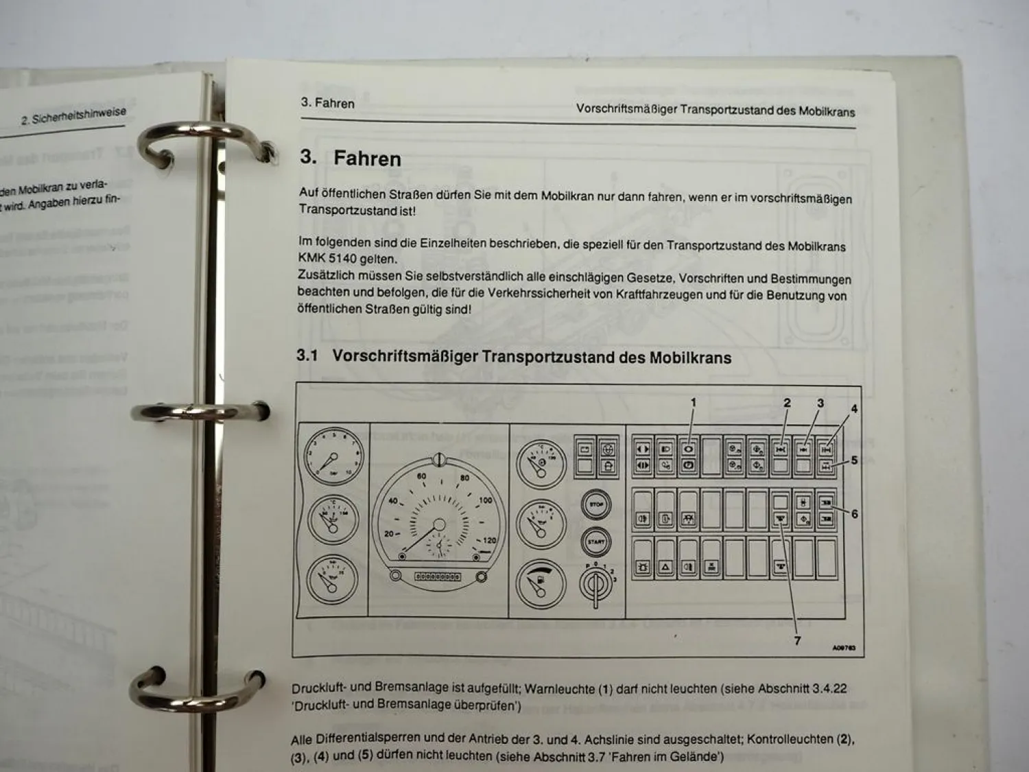 Krupp KMK 5140 Mobilkran Betriebsanleitung Bedienungsanleitung Schaltplan 1992