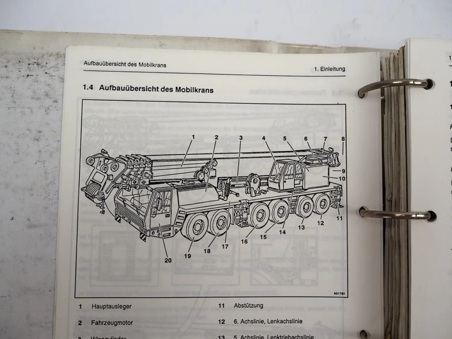 Krupp KMK 6160 Mobilkran Betriebsanleitung Bedienung Wartung Schaltplan 1991