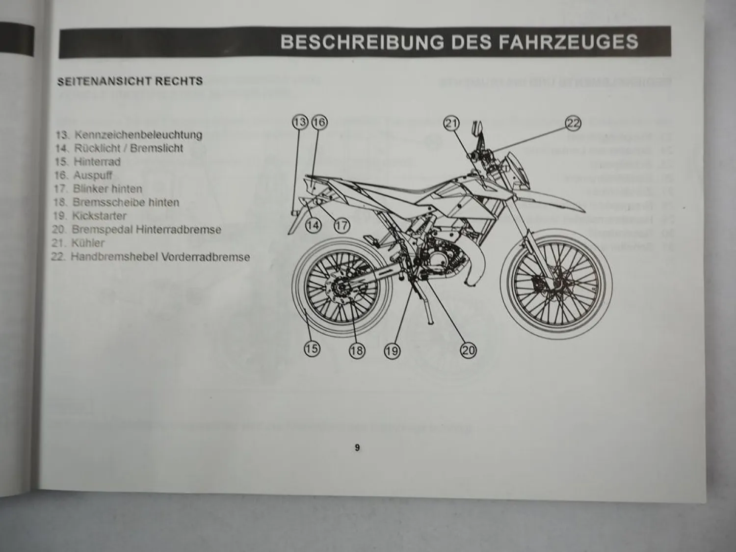 KSR Moto TR 50SM 50X D01-EU4 Supermoto Betriebsanleitung Owner Manual 2018