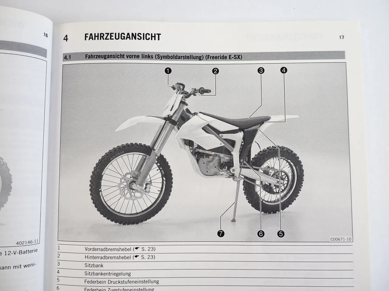 KTM Freeride E-SX E-XC Motorrad Bedienungsanleitung Betriebsanleitung 2015
