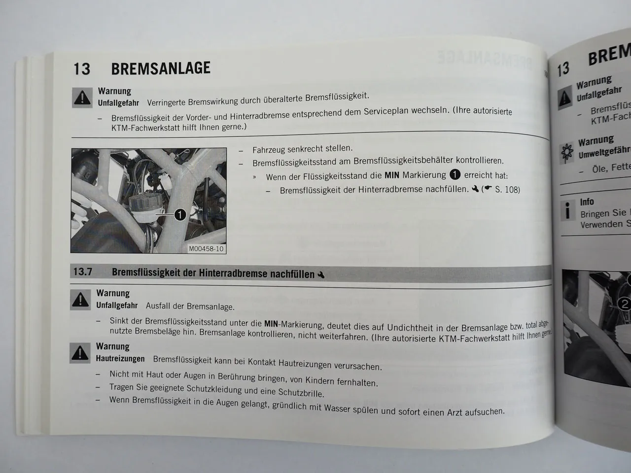 KTM RC390 Motorrad Bedienungsanleitung Betriebsanleitung 2015