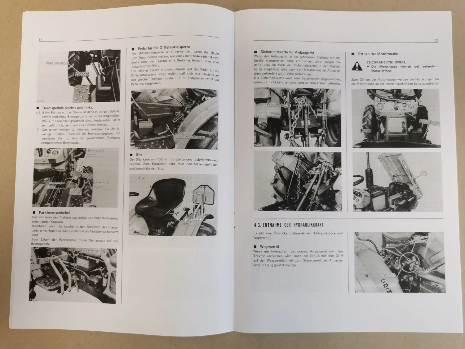 Kubota B7100 HST Traktor Betriebsanleitung