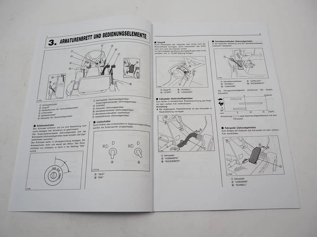Kubota T1400 T1400H Rasenmäher Betriebsanleitung
