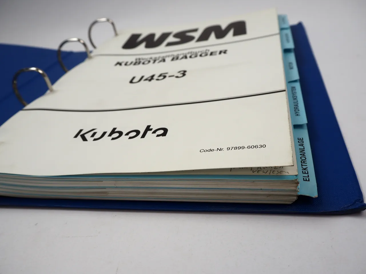 Kubota U45-3 Bagger Werkstatthandbuch Nachtrag Reparaturanleitung