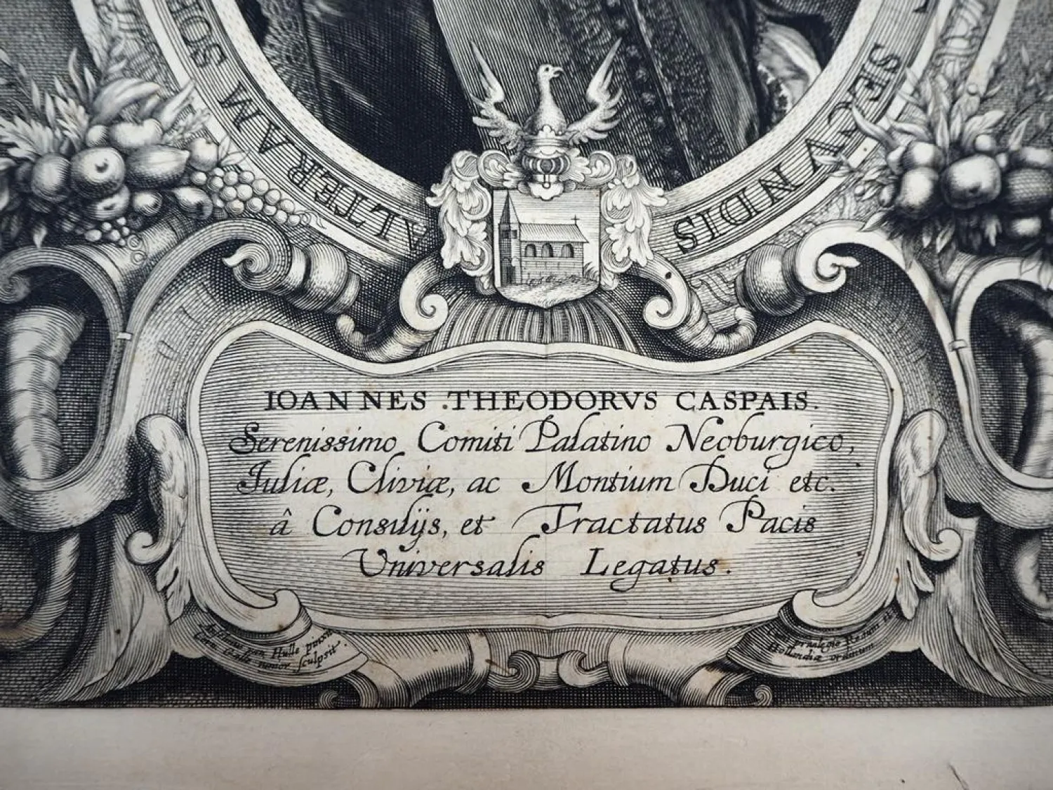 Kupferstich Johann Theodor Caspars ca. 1650 Anselmus van Hulle Hollandia