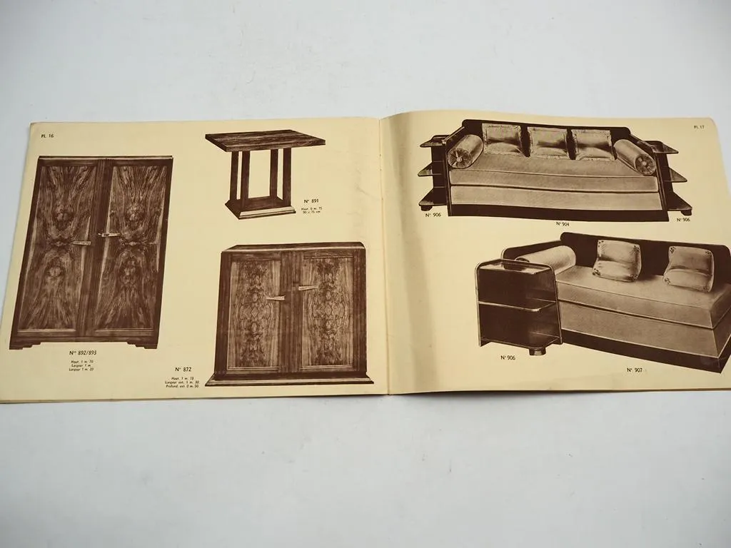 L. Geismar Fabrique de Meubles Paris 1936 Art Deco Tables Möbel Katalog