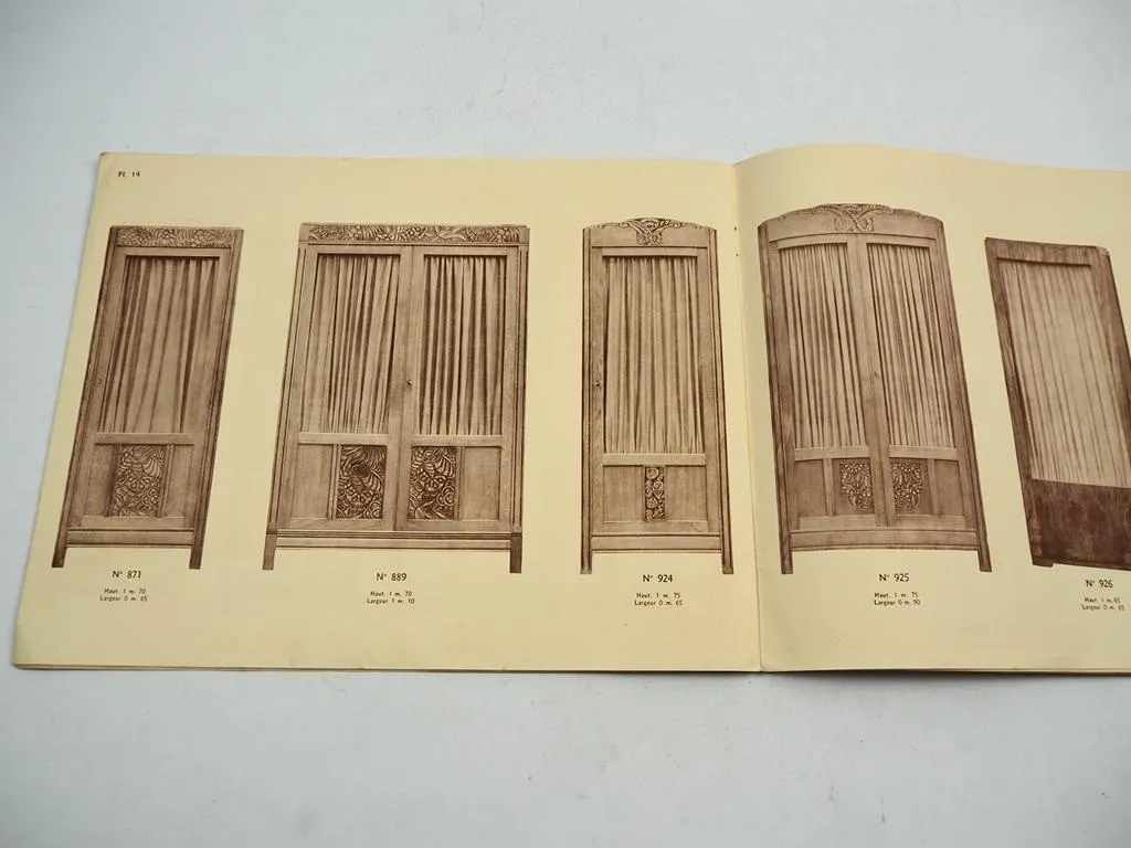 L. Geismar Fabrique de Meubles Paris 1936 Art Deco Tables Möbel Katalog