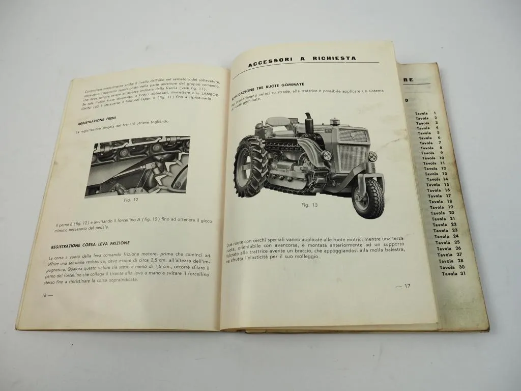 Lamborghini C226 istruzioni per luso e la manutenzione e catalogo ricambi 1967