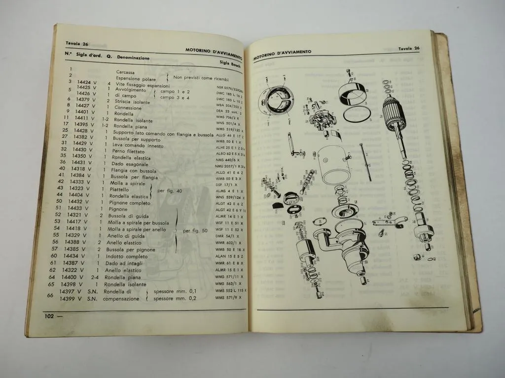 Lamborghini C226 istruzioni per luso e la manutenzione e catalogo ricambi 1967