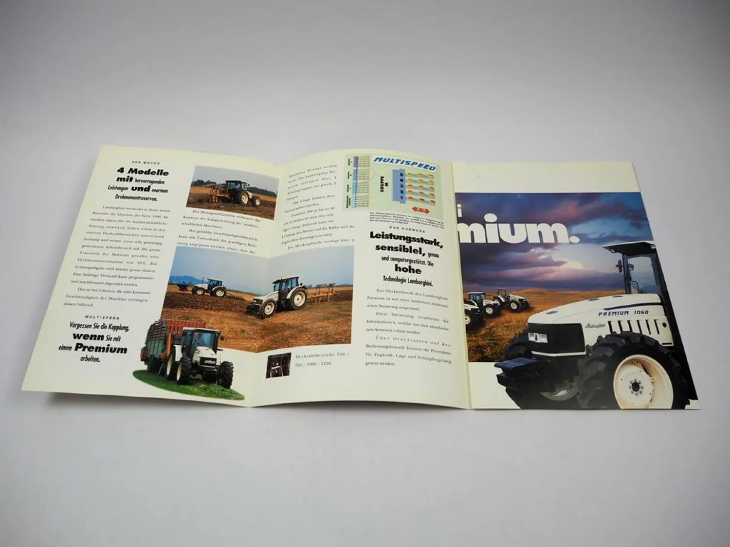 Lamborghini Premium 850 950 1050 1650 Traktor Prospekt Technische Daten 07/2000