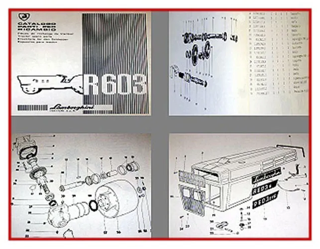Lamborghini R603 + DT/S/DTS Ersatzteilkatalog