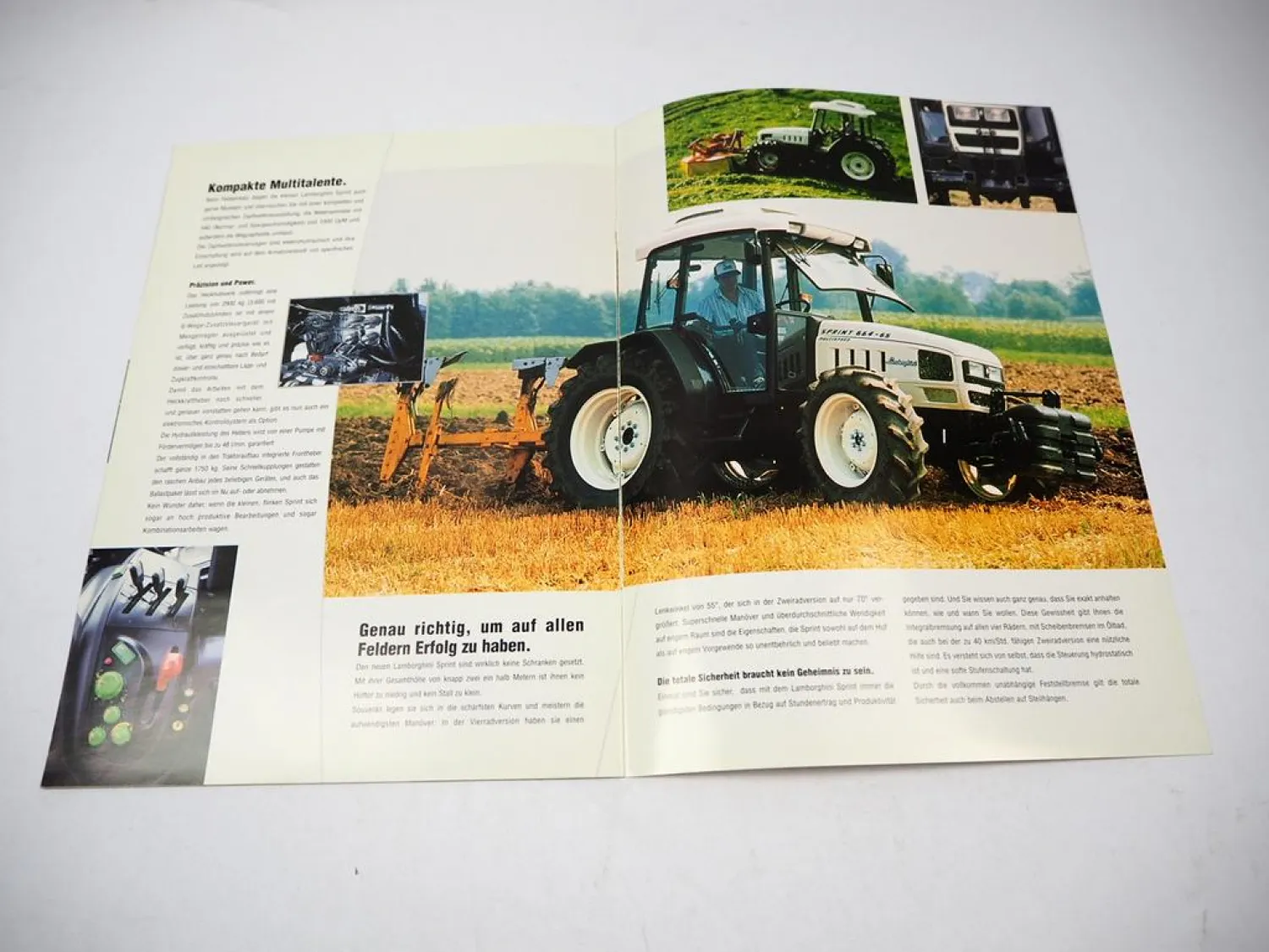 Lamborghini Sprint 55 65 75 e 85 CV Schlepper Prospekt Technische Daten 1/2000