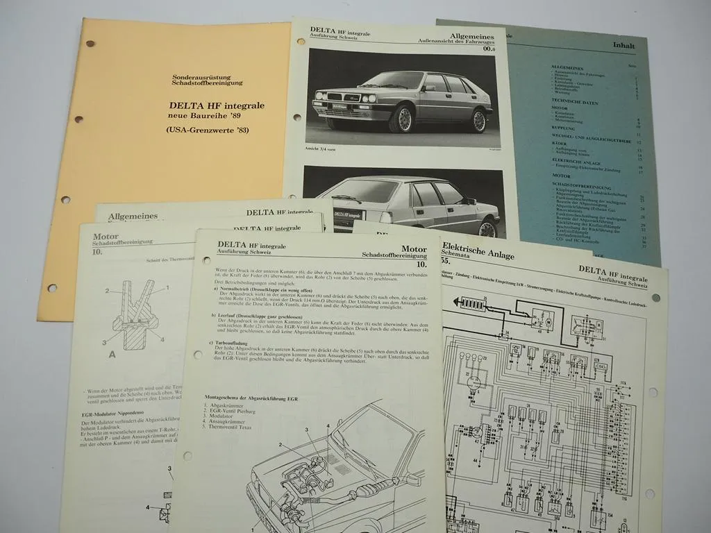 Lancia Dedra HF integrale 2000 turbo Baureihe 89 Werkstatthandbuch Einspritzanlage
