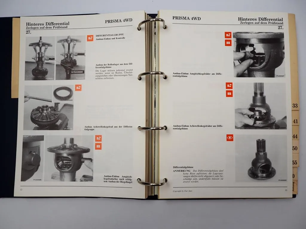 Lancia Prisma Delta HF integrale 16v 4WD Werkstatthandbuch 1986 / 89 Reparatur