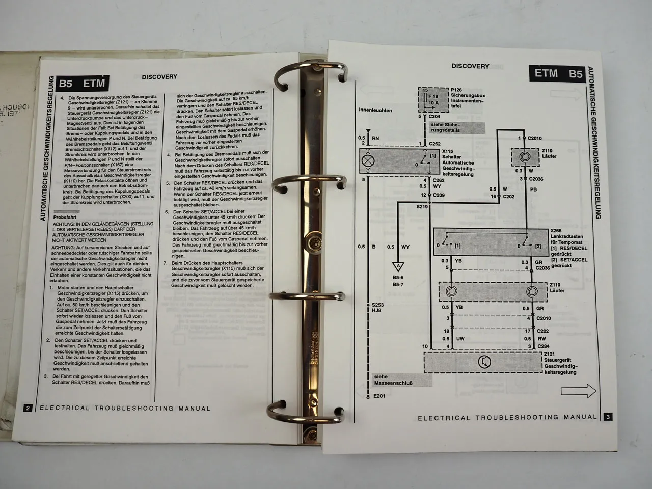 Land Rover Discovery 1995 Werkstatthandbuch Störungssuche Elektrik Karosserie
