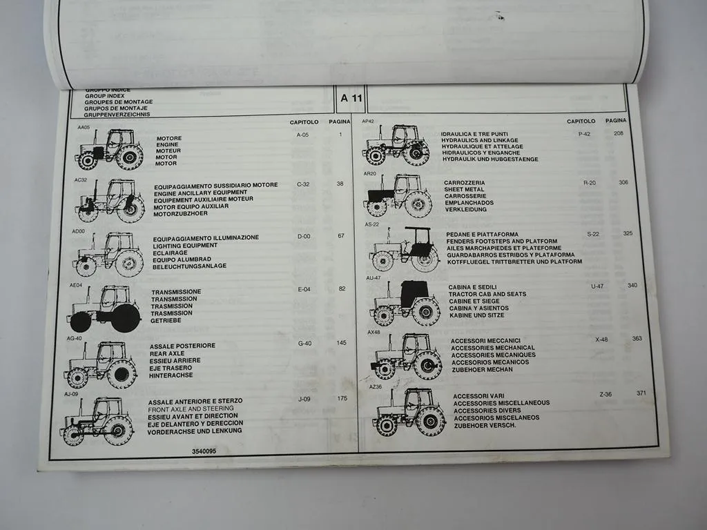 Landini 65 GT Schlepper Ersatzteilliste Pieces Rechange Pezzi Ricambio 1997