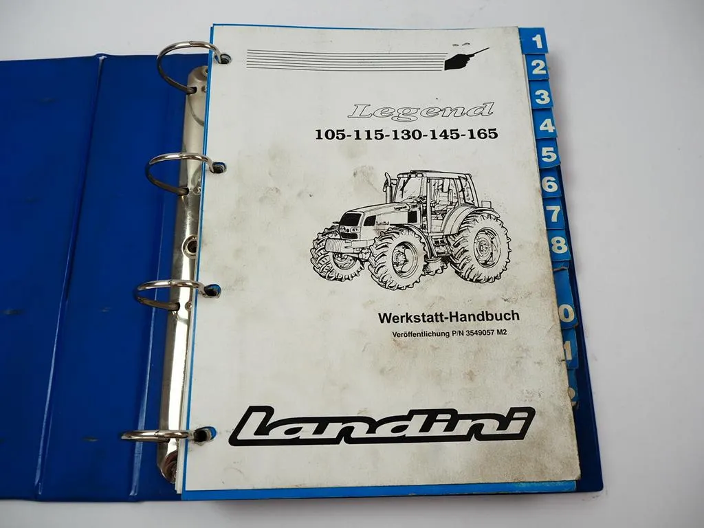 Landini Legend 105 115 130 145 165 Schlepper Werkstatthandbuch 1998