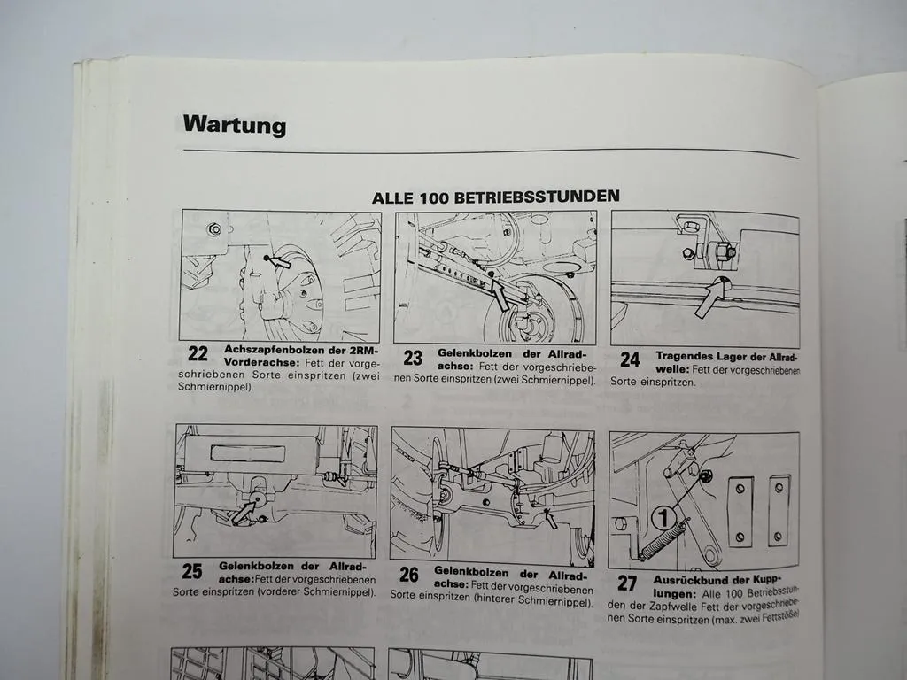 Landini Serie 80 Evolution 6880 7880 8880 9880 Schlepper Betriebsanleitung 1998