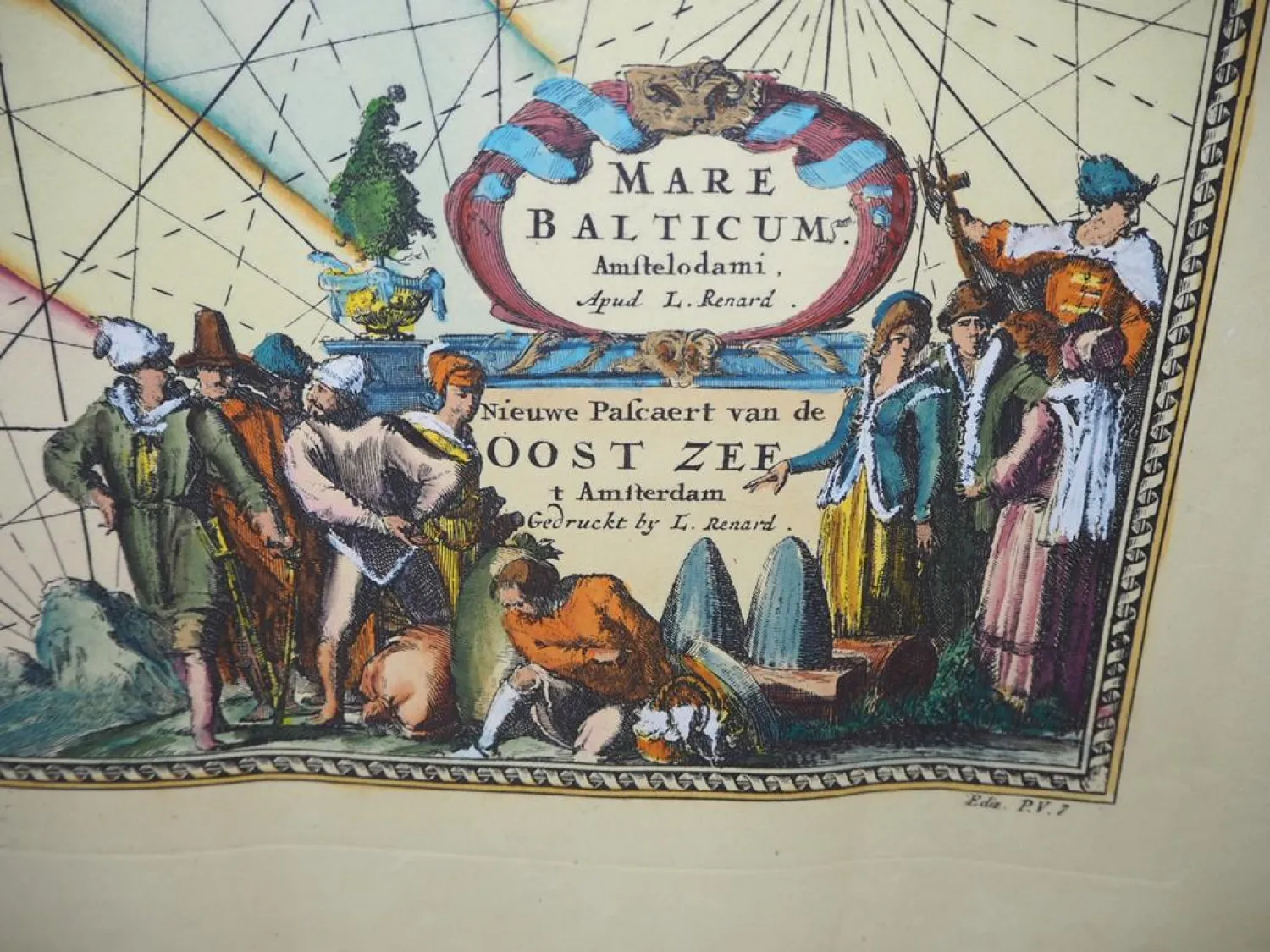Landkarte Mare Balticum Oost Zee Ostsee L. Renard Amsterdam Alter?