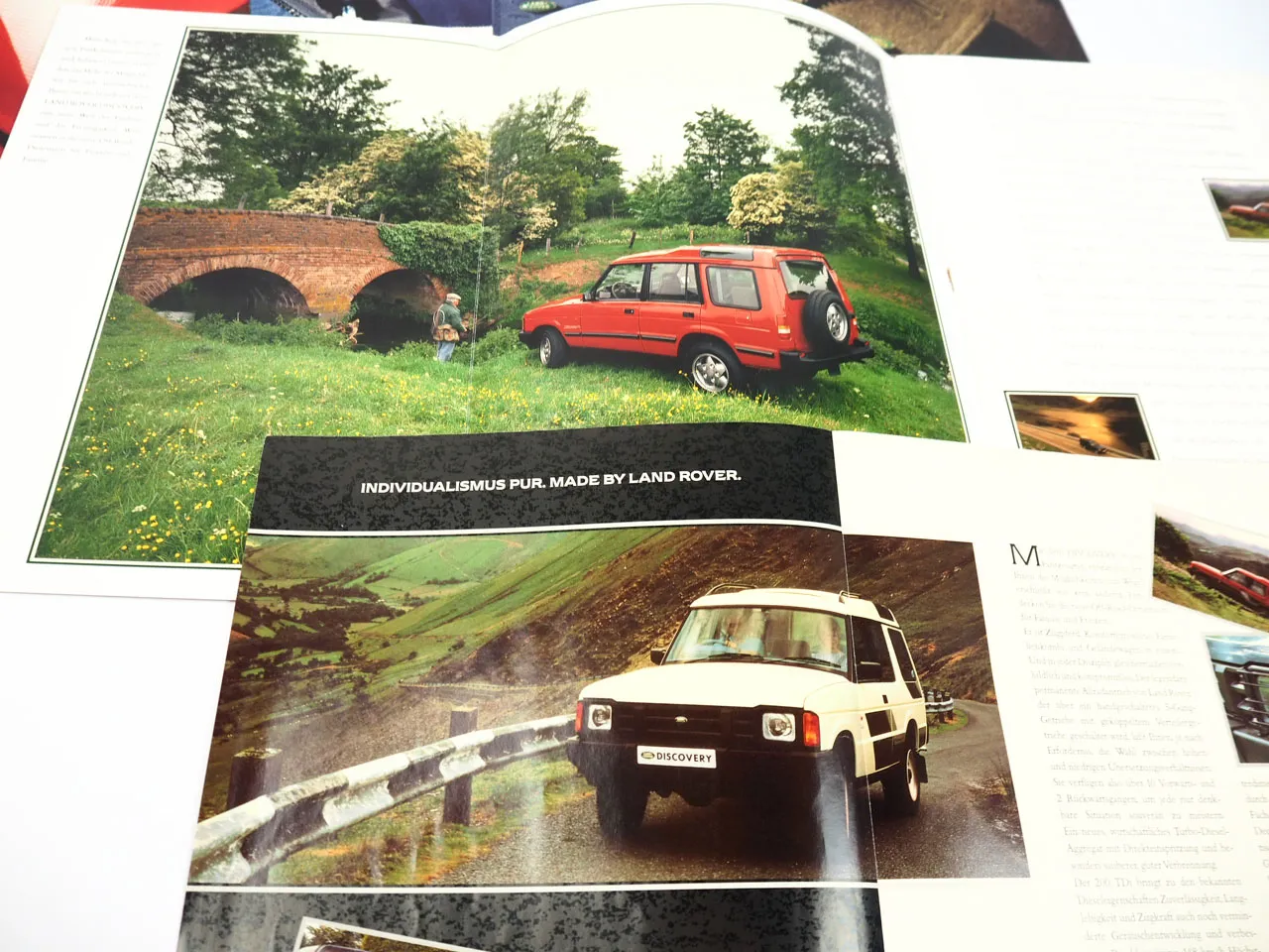 Landrover Discovery TDI V8 Sailer Hunter Parcours 1991 - 1995 5x Prospekt