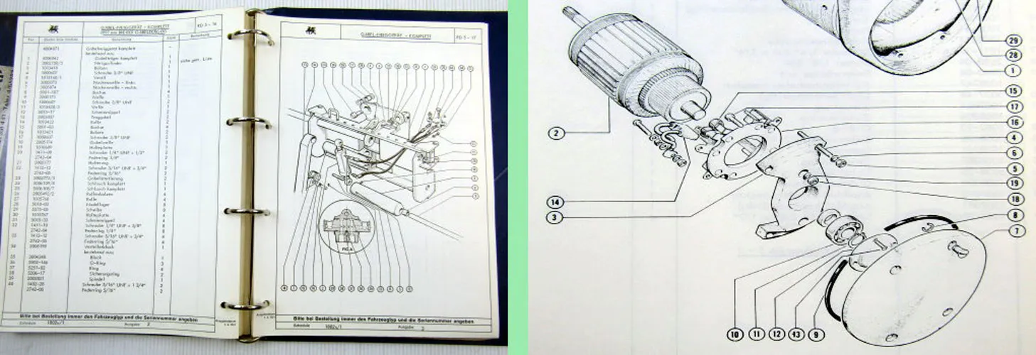 Lansing Typ ERT20/5 Elektro Stapler Betriebsanleitung Ersatzteillise 1970er