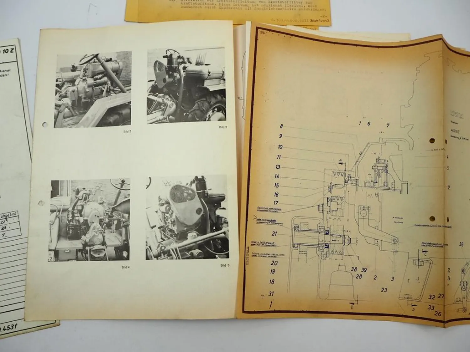 Lanz Alldog A1315 Geräteträger mit Dieselmotor MWM AKD10Z Foto Einbau 1962