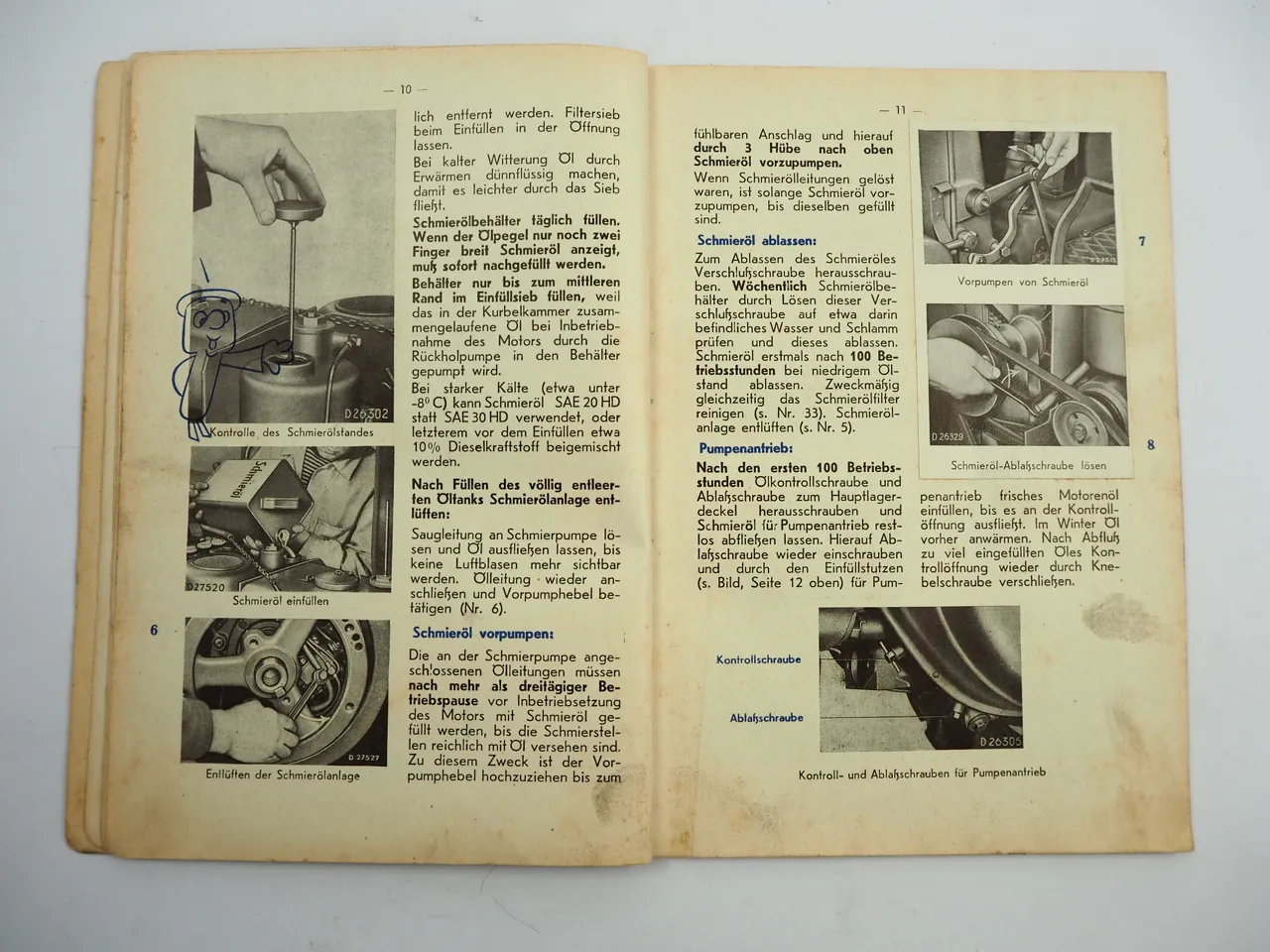 Lanz Bulldog D 2016 Dieselschlepper Betriebsanleitung Bedienungsanleitung 1955