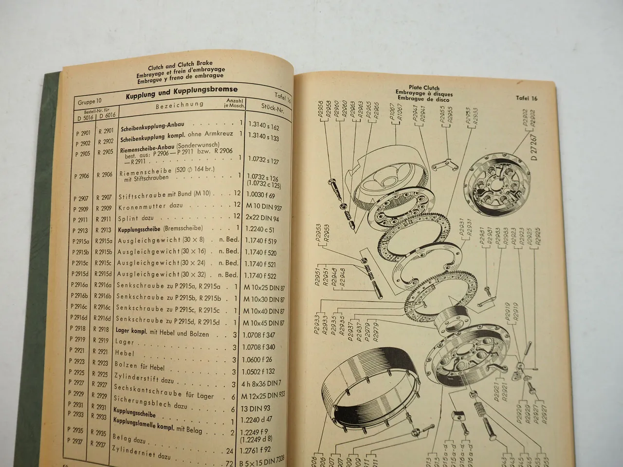 Lanz D 5016 6016 Ersatzteilliste 1956 Dieselschlepper mit 50 und 60 PS