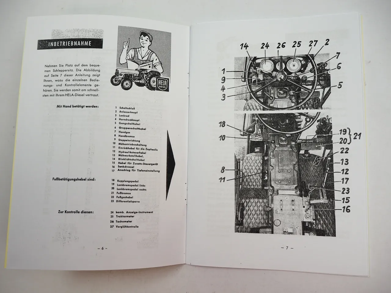 Lanz Hela D 527 532 Schlepper Betriebsanleitung Bedienung Traktor