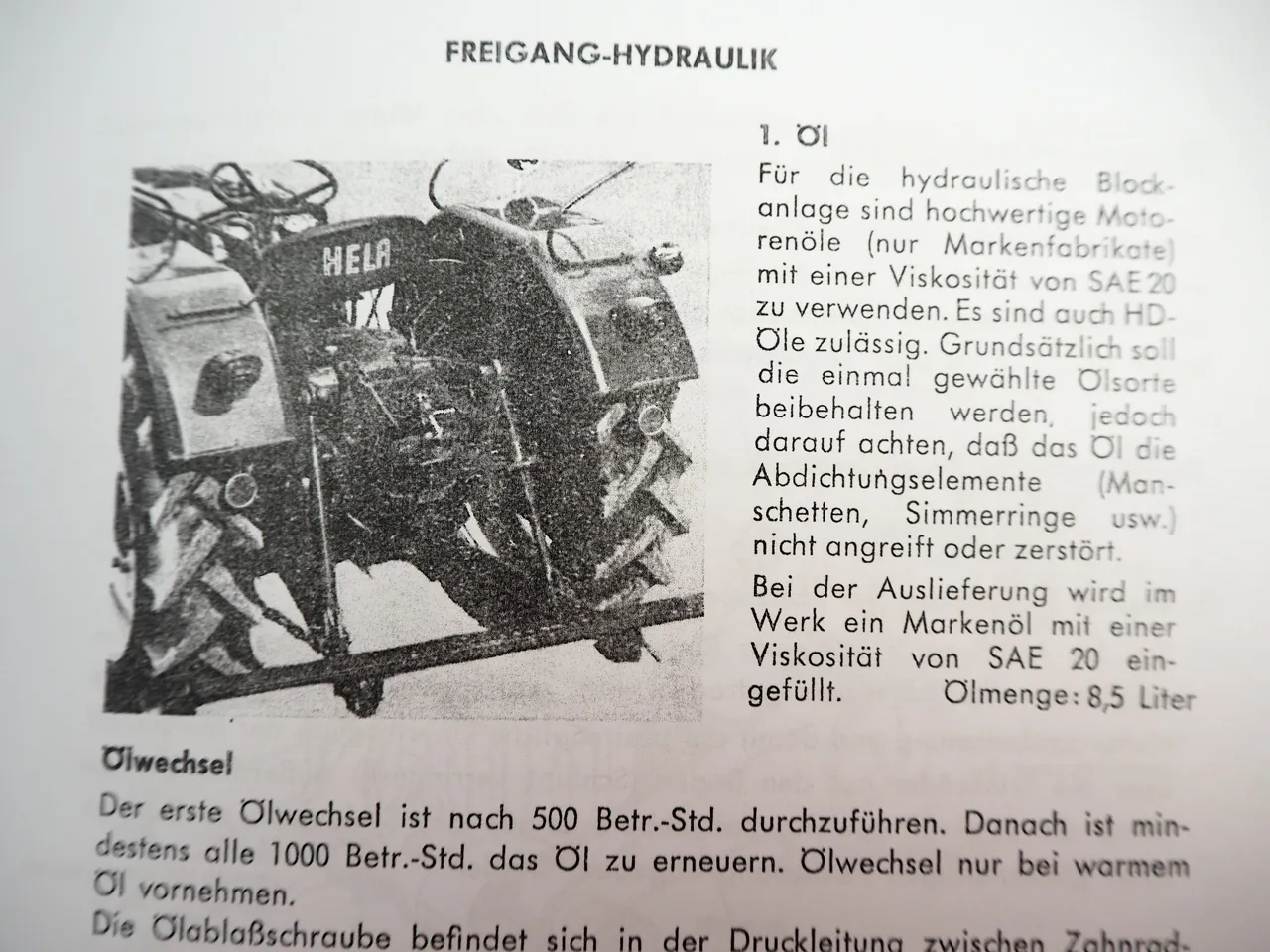 Lanz Hela D 527 532 Schlepper Betriebsanleitung Bedienung Traktor