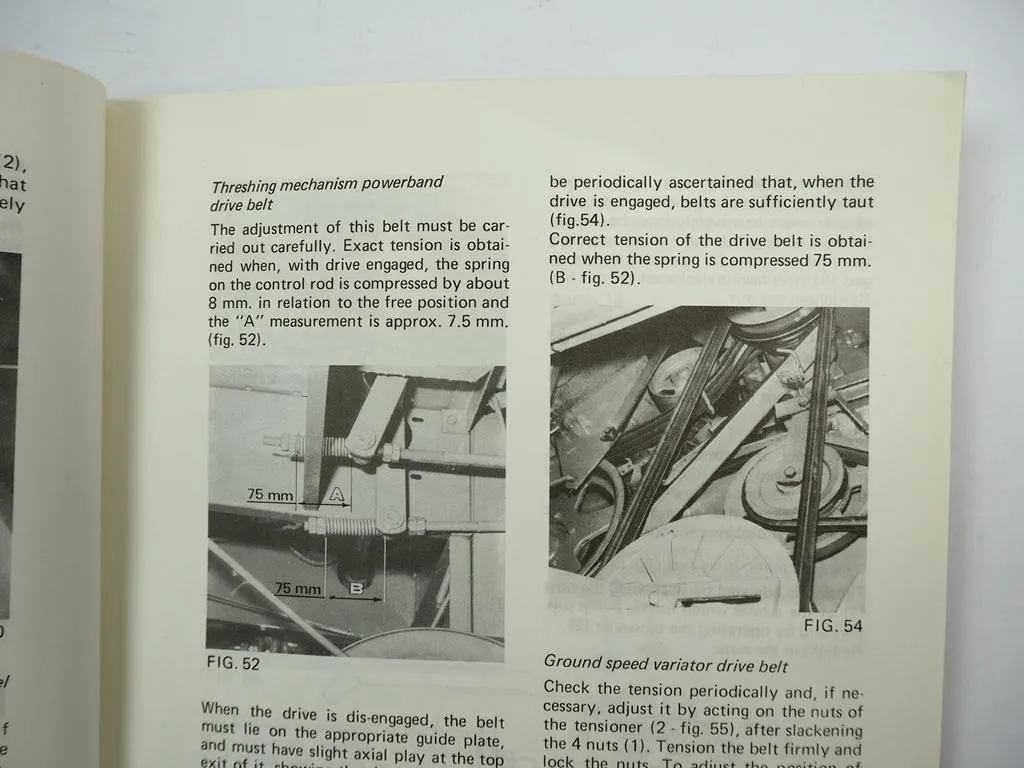 Laverda M92 Mähdrescher Combine Betriebsanleitung Instruction Manual 1980
