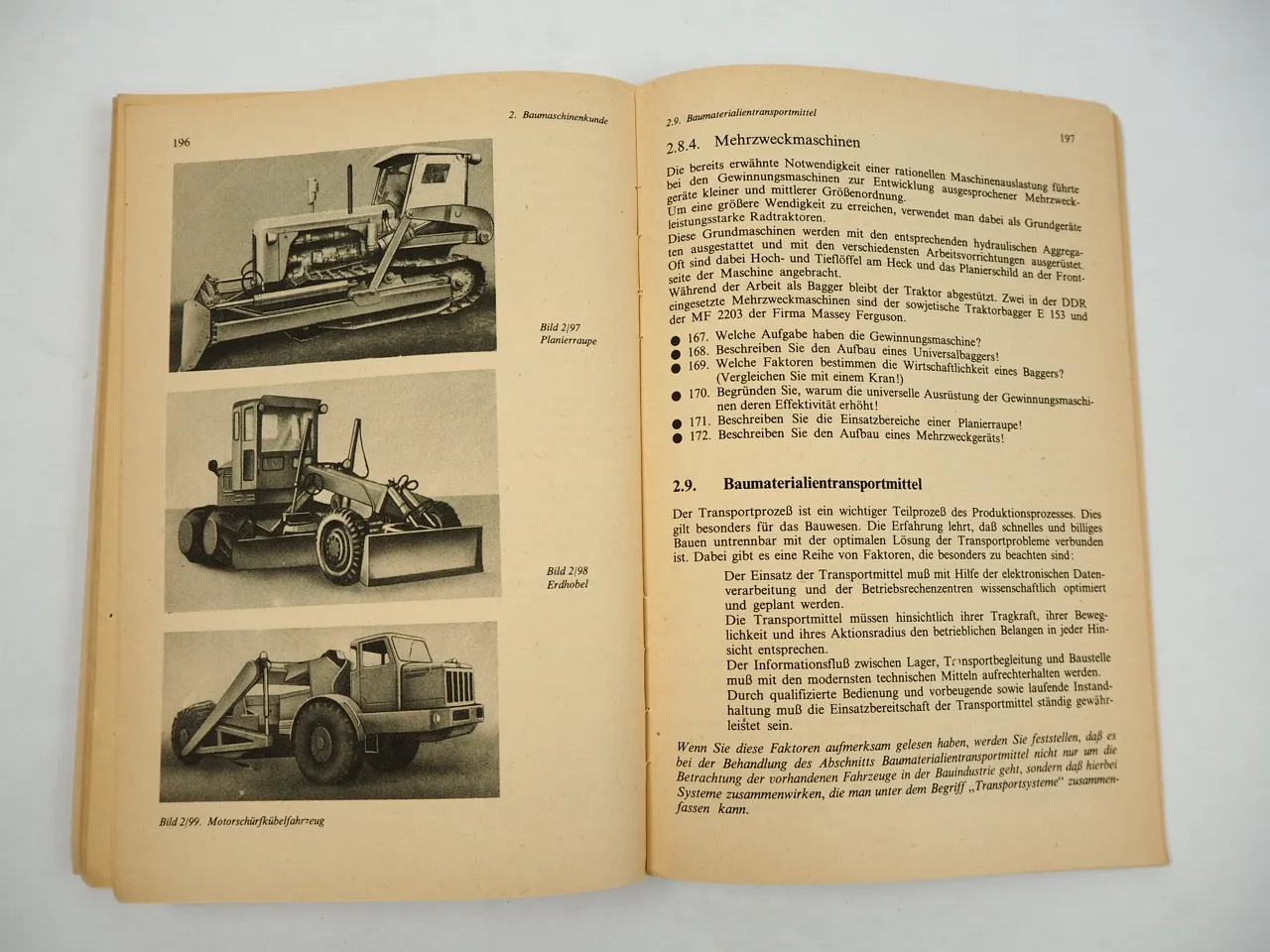 Lehrbuch Baumaschinenkunde 1979 Nowitzki / Schwarz