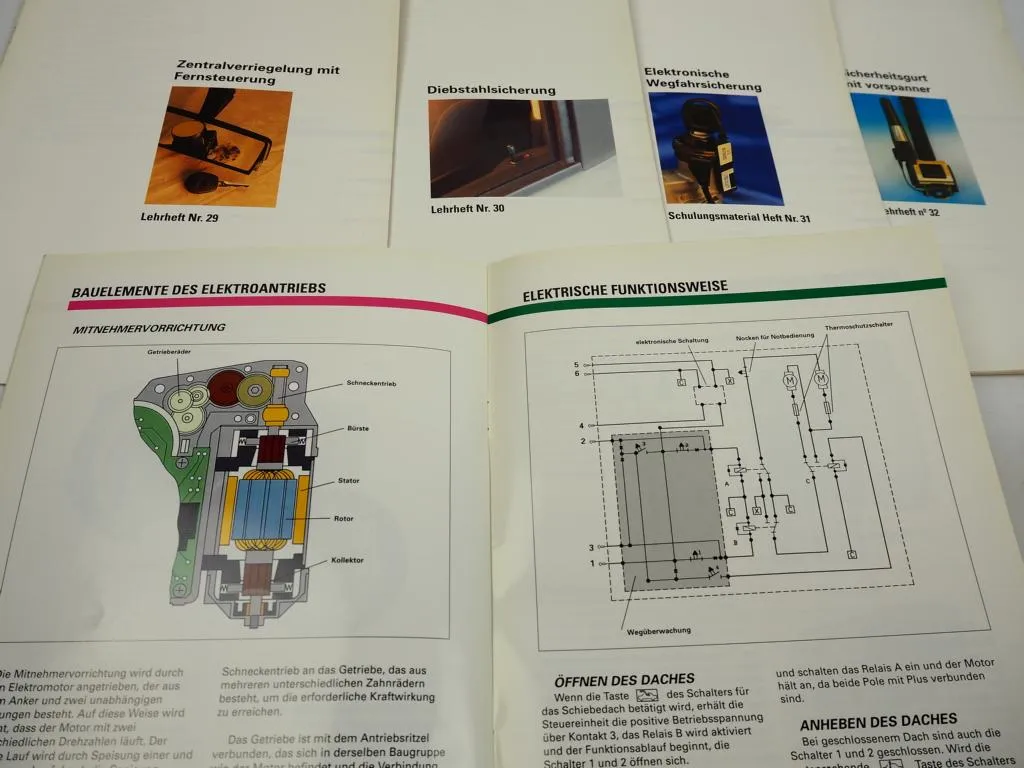Lehrheft Nr. 29 bis 35 37 bis 41 46 bis 51 53 bis 70 SEAT 35x Kundendienstschule