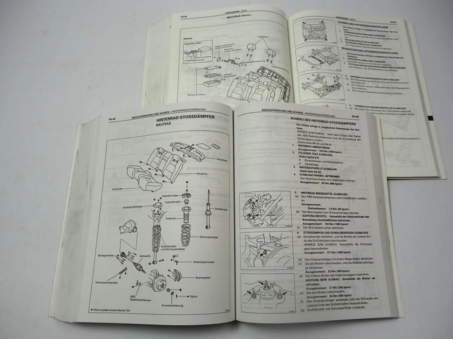 Lexus LS400 UCF20 ab 1994 Werkstatthandbuch Reparaturanleitung