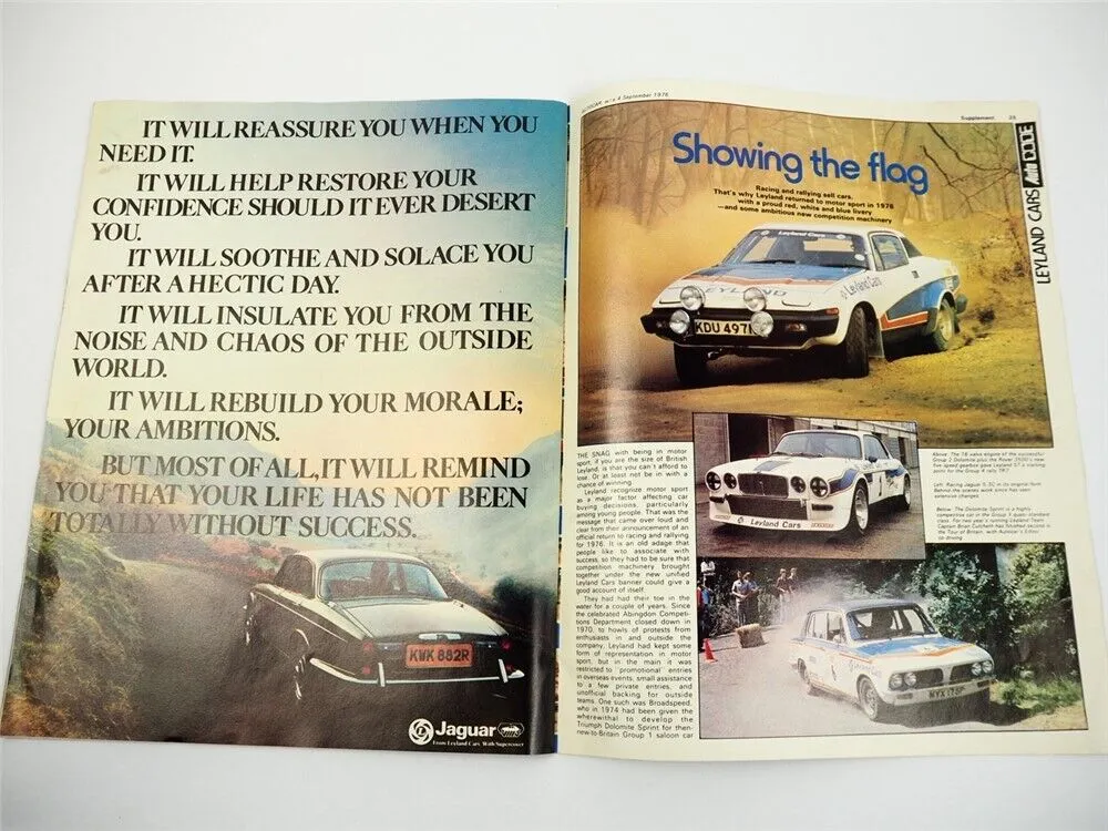 Leyland Cars Autocar magazine Mini Allegro Dolomite Princess Triumph Rover 1976