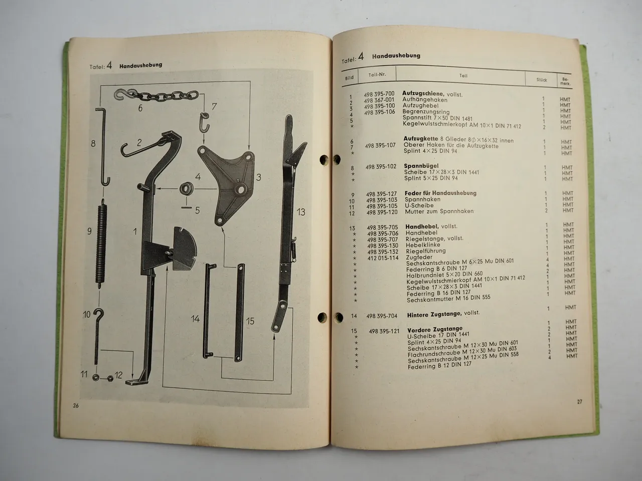 LFE Mähwerk für Hanomag R24 Schlepper Betriebssanleitung Ersatzteilliste 1956