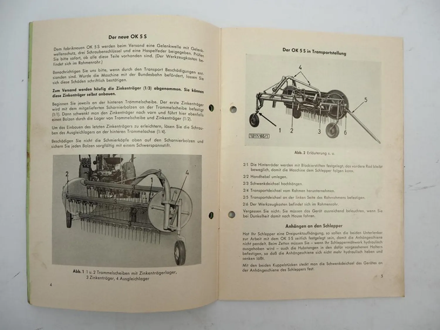 LFE OK5S Vielfach Heugerät Betriebsanleitung Ersatzteilliste Prospekt 1960