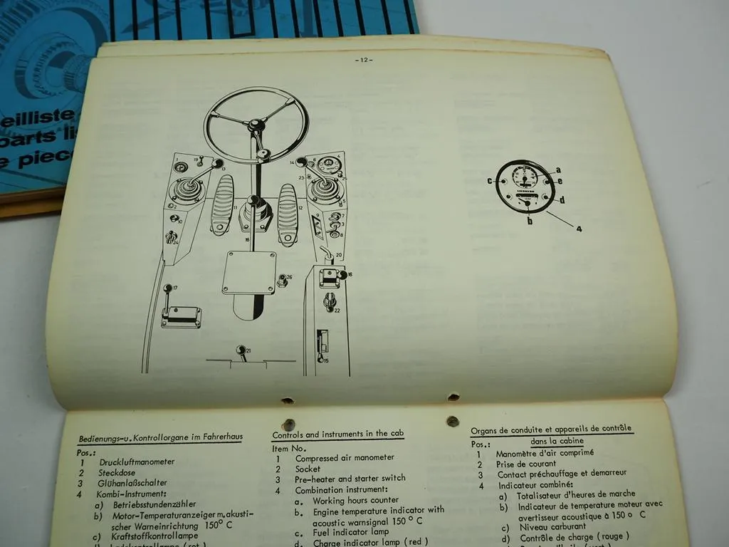 Liebherr A901 Hydro Mobilbagger Betriebsanleitung Ersatzteilliste ca. 1965/70
