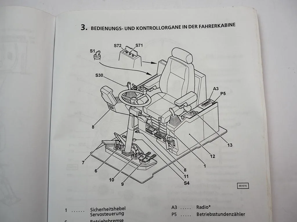 Liebherr A904 Litronic Mobilbagger Betriebsanleitung Wartung 1998