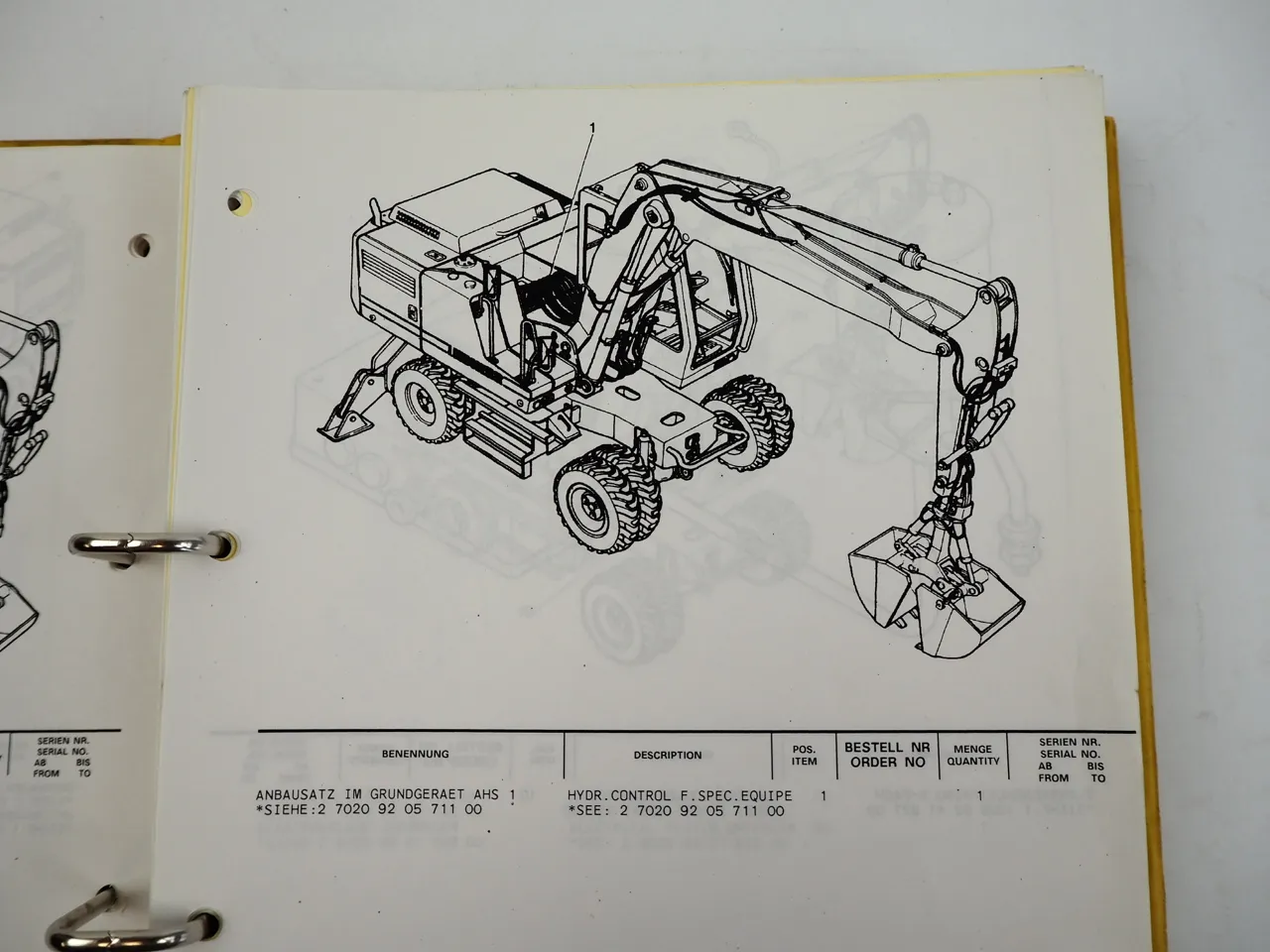 Liebherr A912 Litronic ab Seriennr. 2001 Ersatzteilliste Spare Parts List 1995